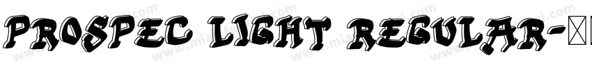 Prospec Light Regular字体转换